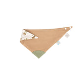 Bandana Bib with silicone teether - Monkey