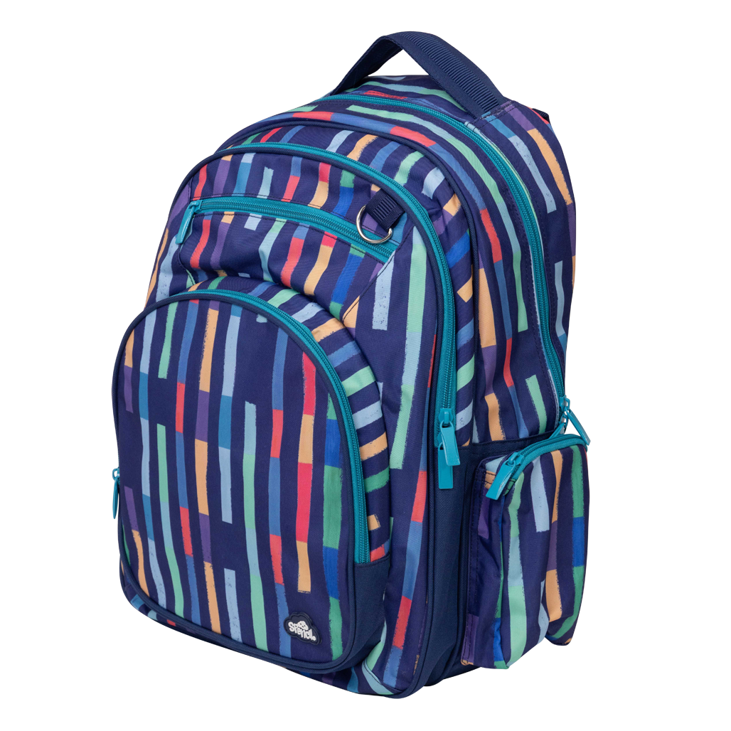 Big Kids Backpack - Bright Stripes