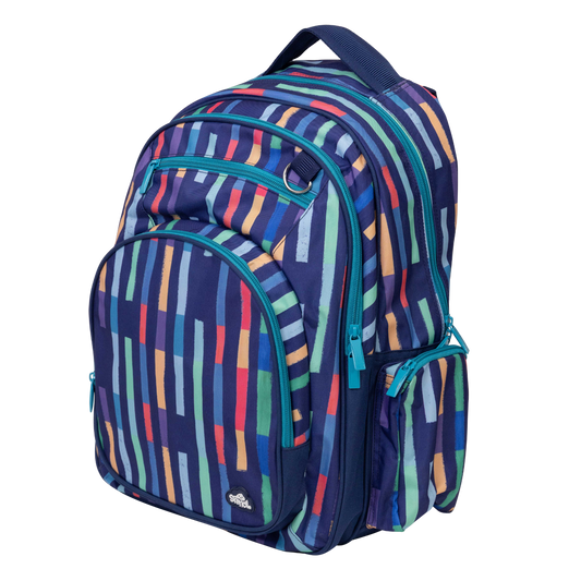 Big Kids Backpack - Bright Stripes