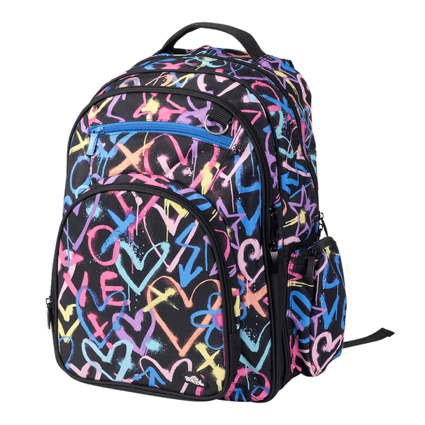 Big Kids Backpack - Hearts and Crosses