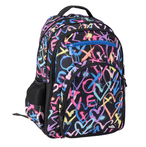 Big Kids Backpack - Hearts and Crosses