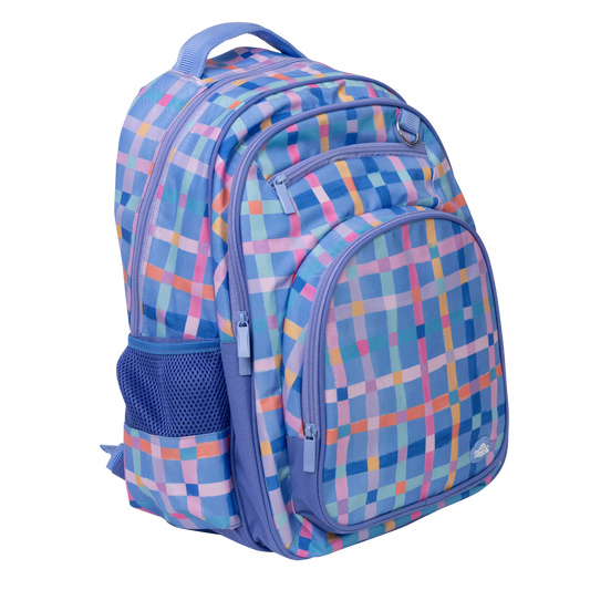 Big Kids Backpack - Pastel Plaid