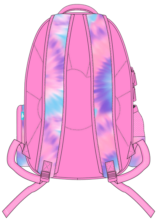 Big Kids Backpack - Tie Dye Splash