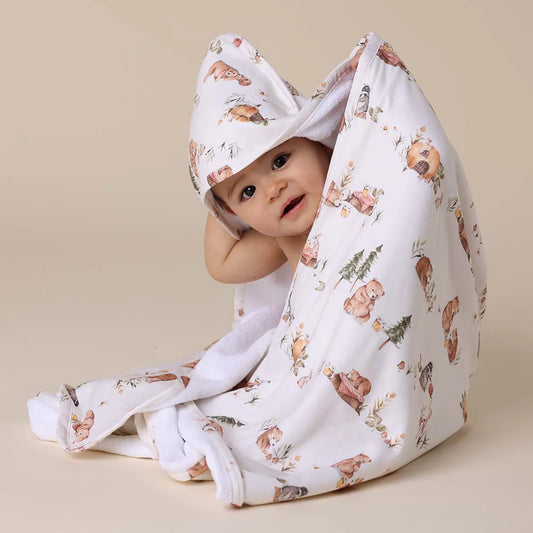 Bears Organic Hooded Baby Towel