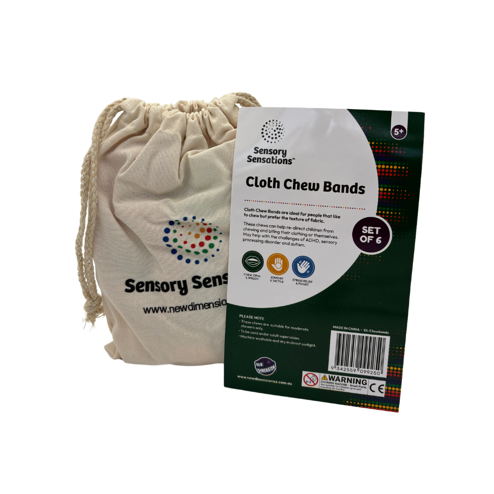 Cloth Chew Bands - set of 6