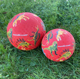 Crocodile Creek Playground Ball Dinosaurs Red - 7inch