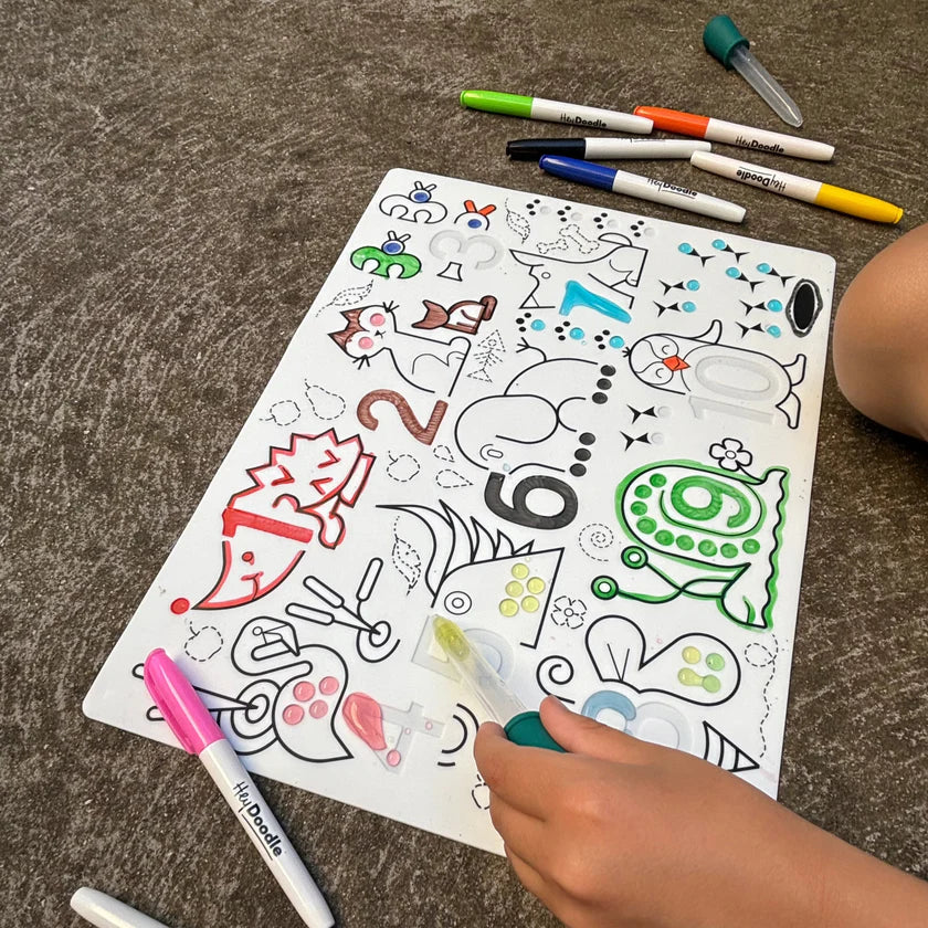 Hey Doodle Sensory Mat - Wild Digits