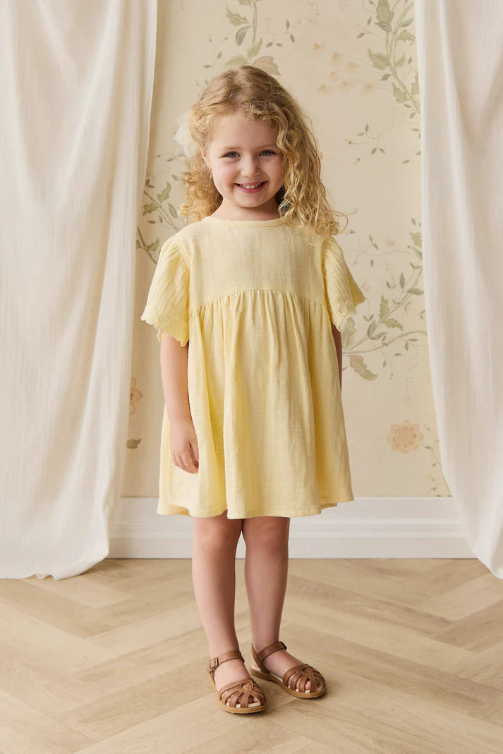 Organic Cotton Muslin Phillipa Dress- Sunshine