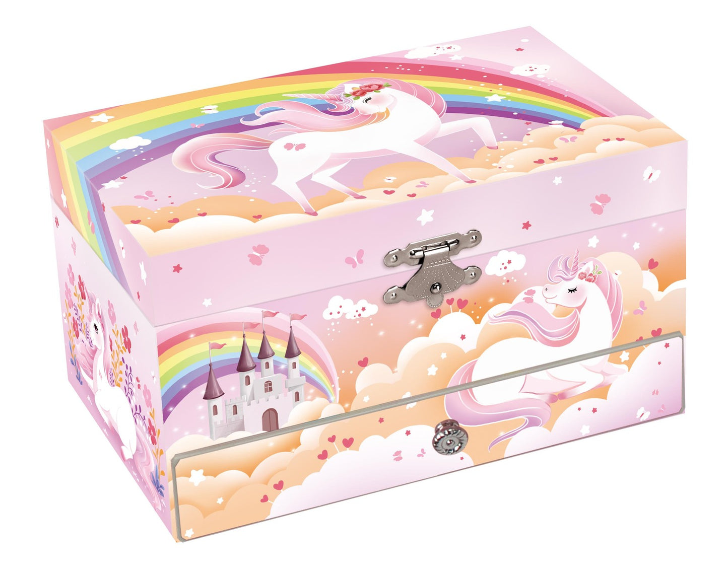 Rainbow Unicorn Heirloom Music Jewellery Box