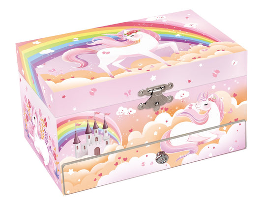 Rainbow Unicorn Heirloom Music Jewellery Box