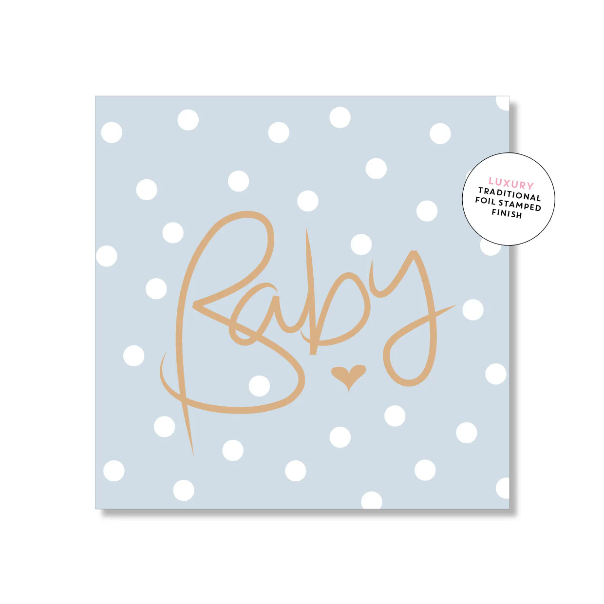Polkadot Baby Blue Mini Card