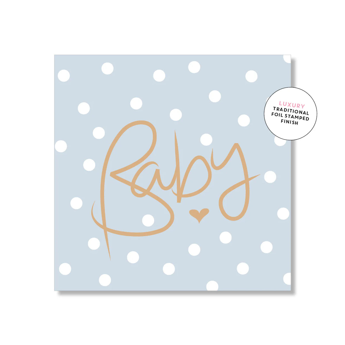 Polkadot Baby Blue Mini Card