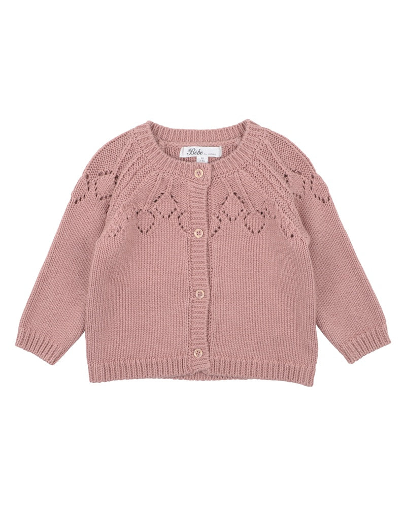 Aubrey Needle Out Knitted Cardigan
