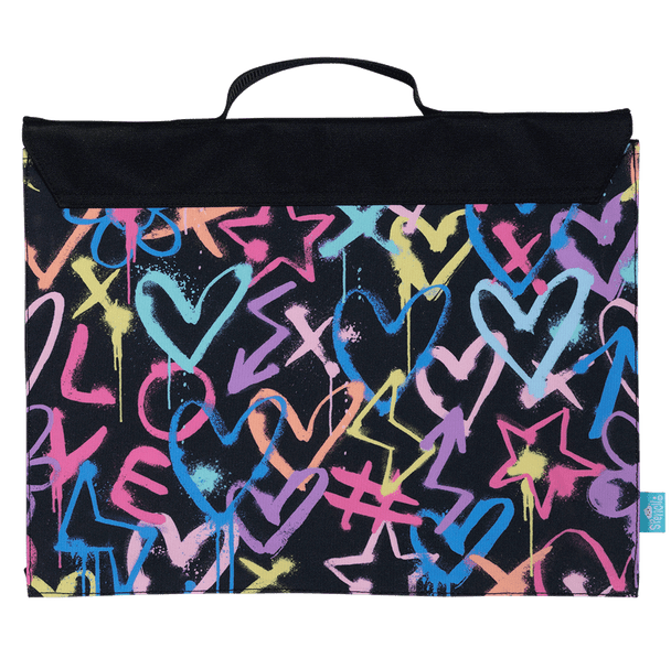 Library Bag - Hearts and Crosses