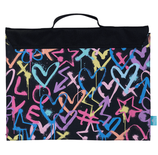 Library Bag - Hearts and Crosses