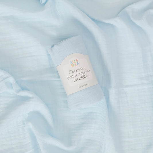 Muslin Wrap - Baby Blue