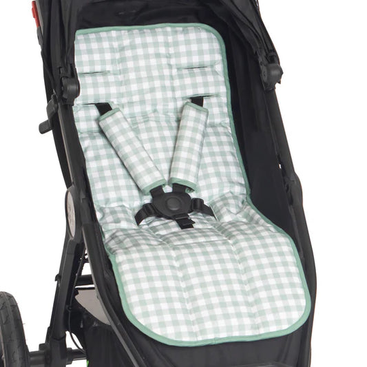 Pram Liner - Gingham Sage