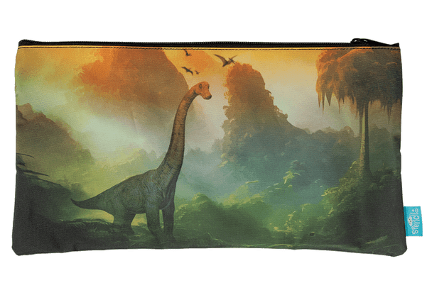 Twin Zip Pencil Case - Jurassic Kingdom