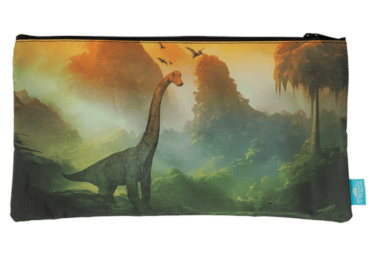 Twin Zip Pencil Case - Jurassic Kingdom