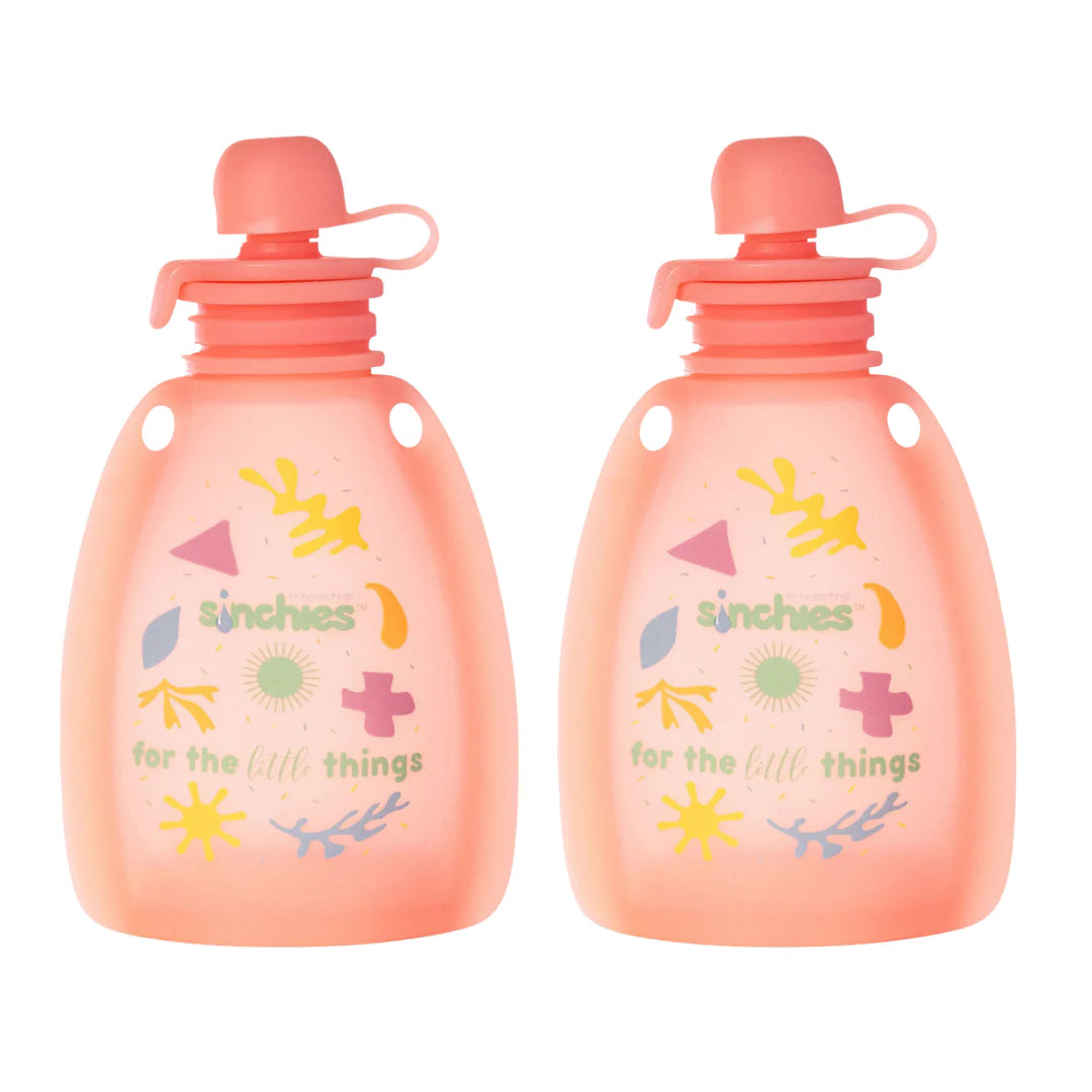 Sinchies Silicone Squeezy Pouch 2pk