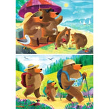 Bear Family Vacations Puzzle 2x24pc