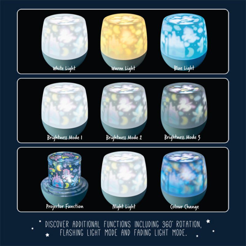 Rotating LED Projector Night Light - Unicorn