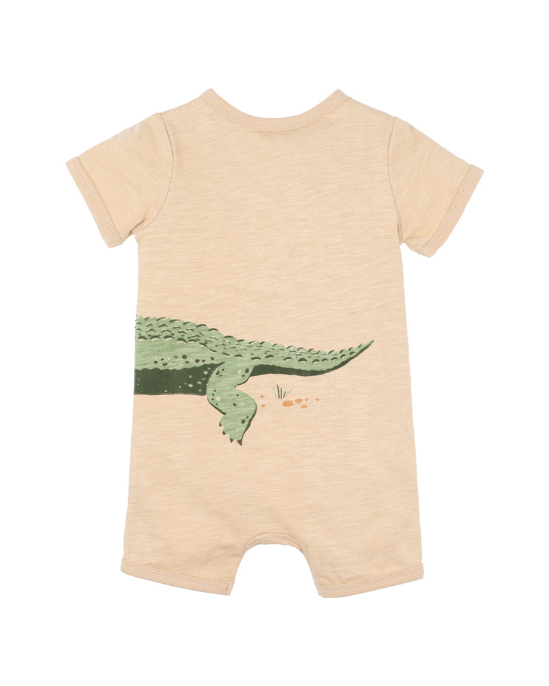 Crocodile SS Zip Romper