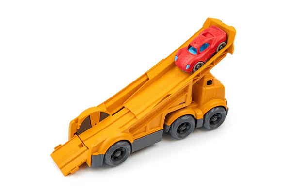 Green Toys Racing Truck w/ 2 Racers