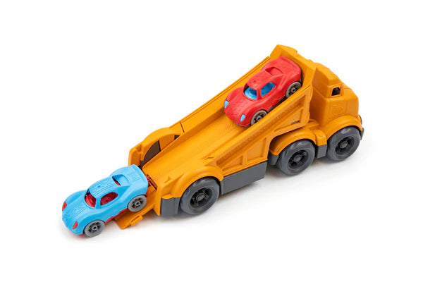 Green Toys Racing Truck w/ 2 Racers
