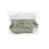Silicone Bib with spoon - Olive
