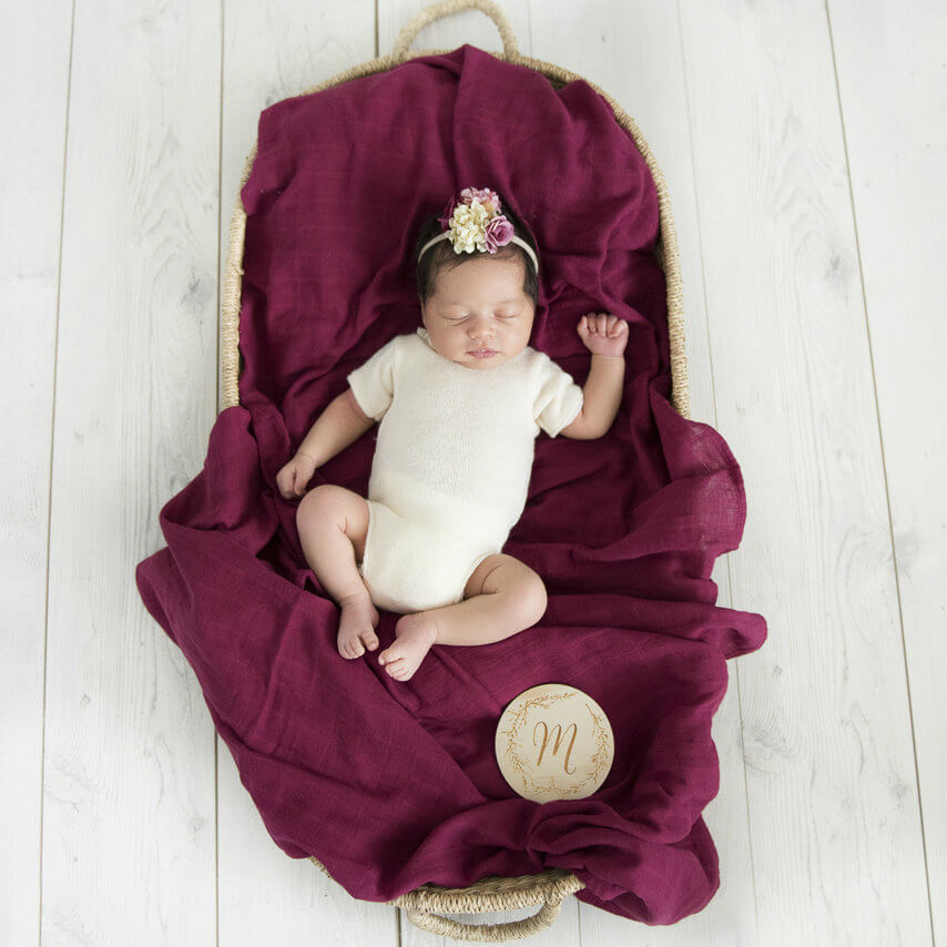 Organic Muslin Wrap - Plain Colours