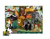 Crocodile Creek Classic Floor Puzzle 36 pc - Jungle Friends
