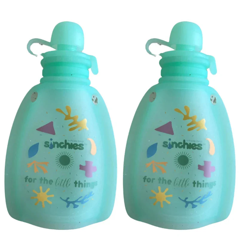 Sinchies Silicone Squeezy Pouch 2pk