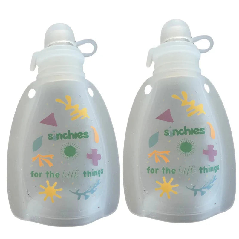 Sinchies Silicone Squeezy Pouch 2pk