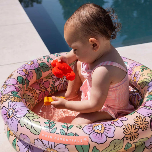 Swim Essentials Inflatable Kids Pool - Pink Blossom 60 cm