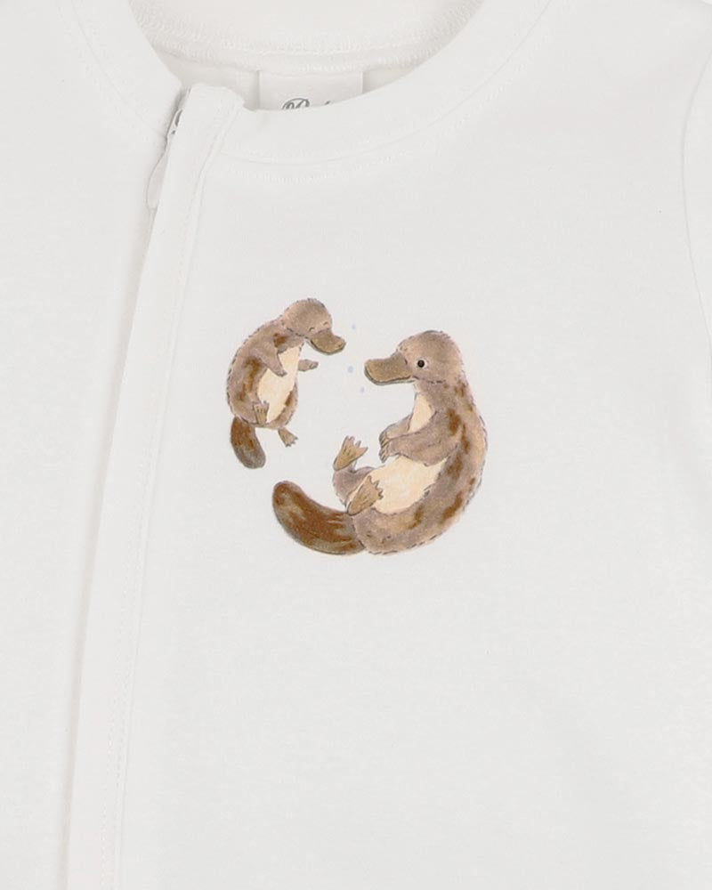Australiana Organic Platypus SS Zipsuit