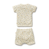 Lemon Leaf Organic Kimono Set