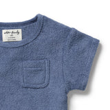 Deep Blue Organic Terry Tee