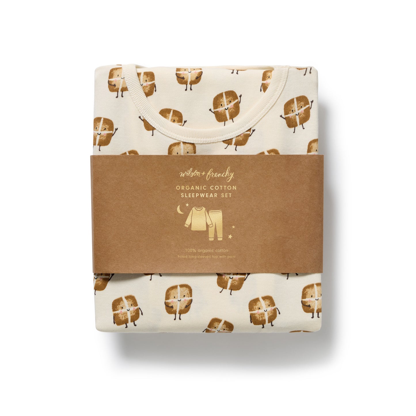 Hot Cross Buns Organic Long Sleeve Pyjamas