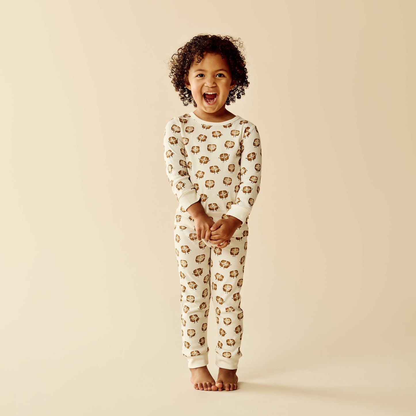 Hot Cross Buns Organic Long Sleeve Pyjamas