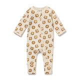 Hot Cross Buns Organic Zipsuit with Feet