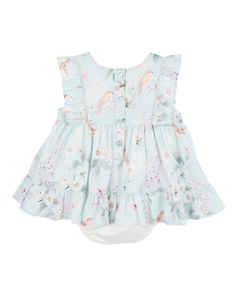 MADELYN Print Overlay Dress