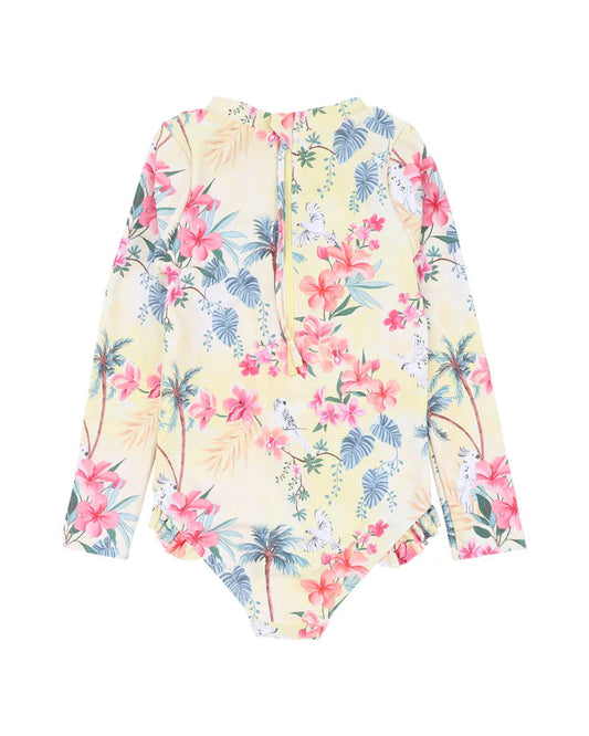 MILANA Yellow Long Sleeve Sunsuit