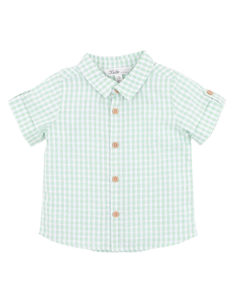 ROMAN Green Check Shirt