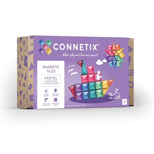 Connetix - Pastel Starter Pack 64pc