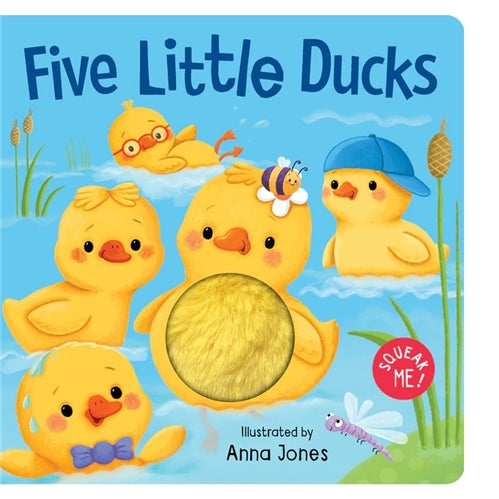 Squeaky Plush Board Book Five Little Ducks
