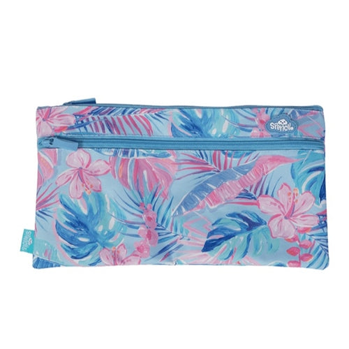 Twin Zip Pencil Case - Tropicana