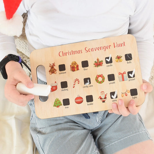 Christmas Scavenger Hunt Board