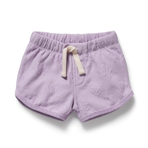 Lavender Shells Organic Terry Tie Short - copy