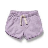 Lavender Shells Organic Terry Tie Short - copy